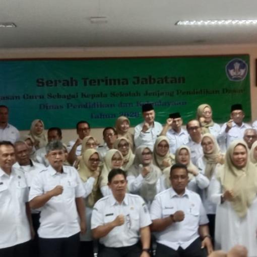 Dinas Pendidikan Kota Banjar Melaksanakan Sertijab Kepala Sekolah SD dan SMP