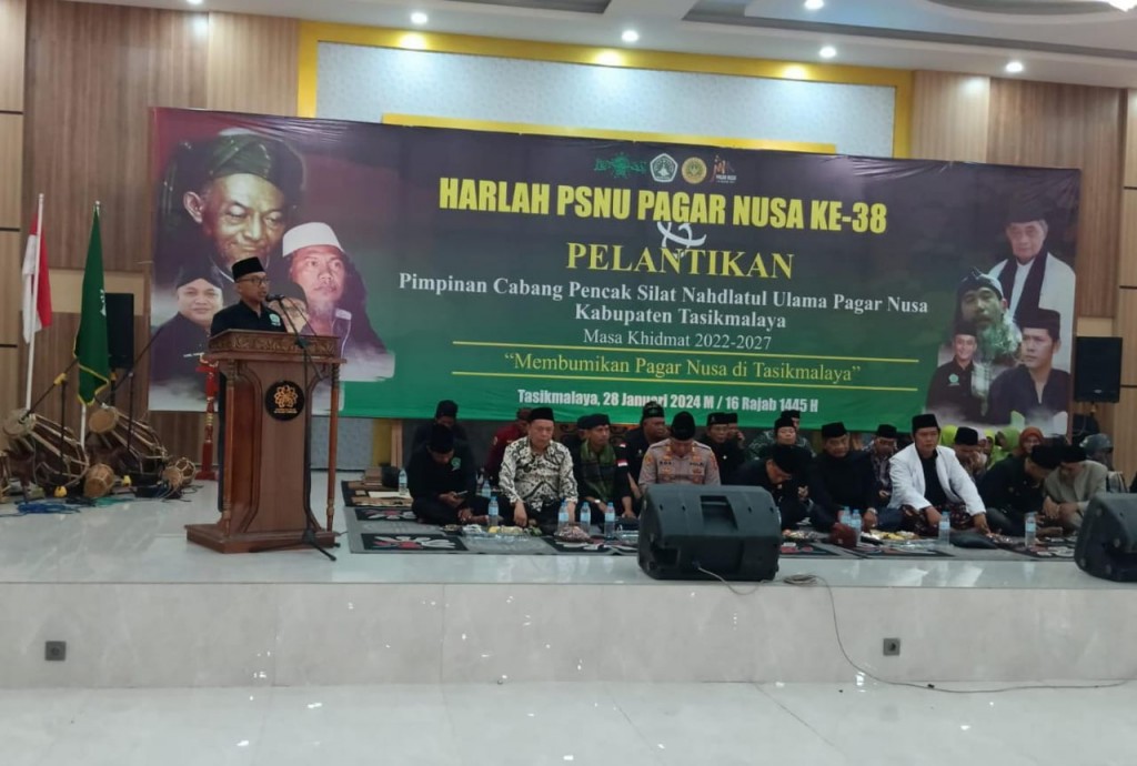 Pelantikan Kepengurusan, Inilah Pesan Ketua PC PSNU Pagar Nusa Kabupaten Tasikmalaya